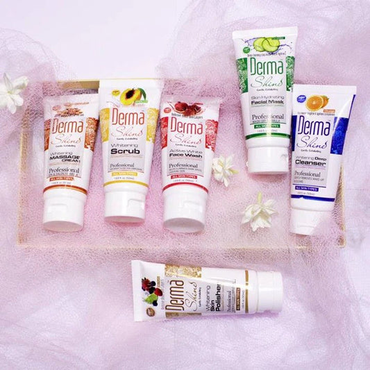 Derma Shine Fruit Facial Kit (Pack of 6)